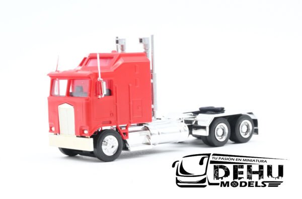 Tráiler a Escala 1/87 Kenworth K100 Solo Tracto De Chasis Largo XXL Rojo - Cromo, 35260 Promotex - Imagen 8