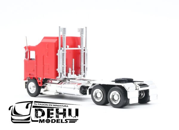 Tráiler a Escala 1/87 Kenworth K100 Solo Tracto De Chasis Largo XXL Rojo - Cromo, 35260 Promotex - Imagen 6