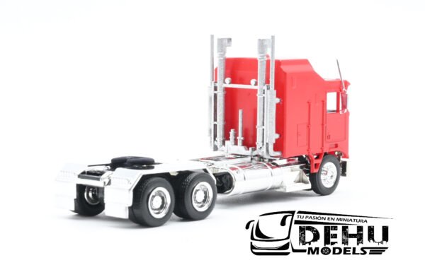 Tráiler a Escala 1/87 Kenworth K100 Solo Tracto De Chasis Largo XXL Rojo - Cromo, 35260 Promotex - Imagen 5