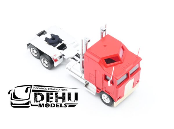 Tráiler a Escala 1/87 Kenworth K100 Solo Tracto De Chasis Largo XXL Rojo - Cromo, 35260 Promotex - Imagen 2