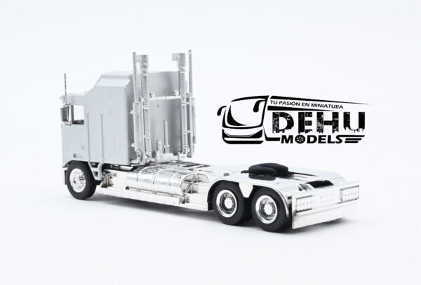 Tráiler a Escala 1/87 Kenworth K100 Solo Tracto De Chasis Largo XXL Gris - Cromo, 35264 Promotex - Imagen 6