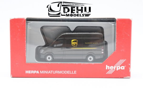 Camioneta a Escala 1/87 Mercedes Benz Sprinter 13 HD UPS Café, 4013150093408 Herpa - Imagen 10