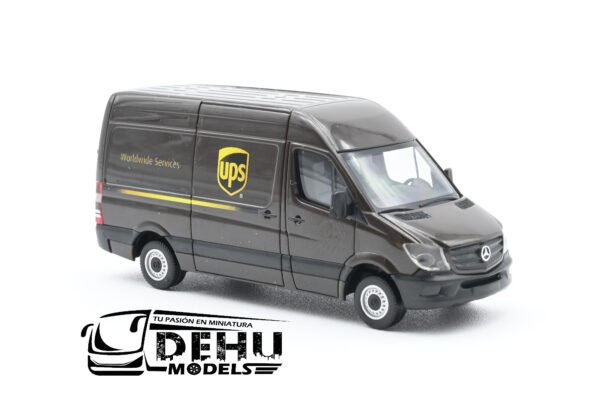 Camioneta a Escala 1/87 Mercedes Benz Sprinter 13 HD UPS Café, 4013150093408 Herpa - Imagen 3