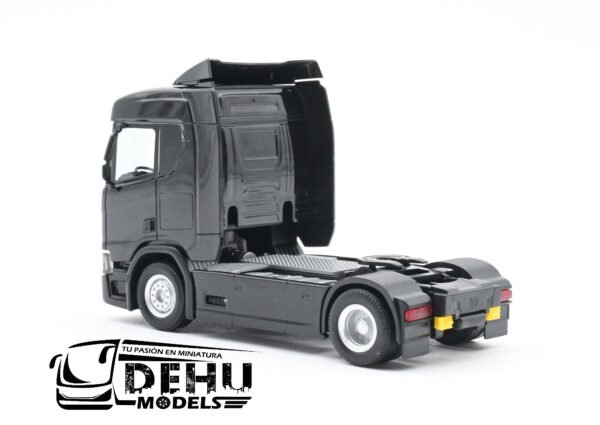 Tráiler a Escala 1/87 Solo Tracto Scania CR ND ZM De un eje Negro, Herpa - Imagen 6