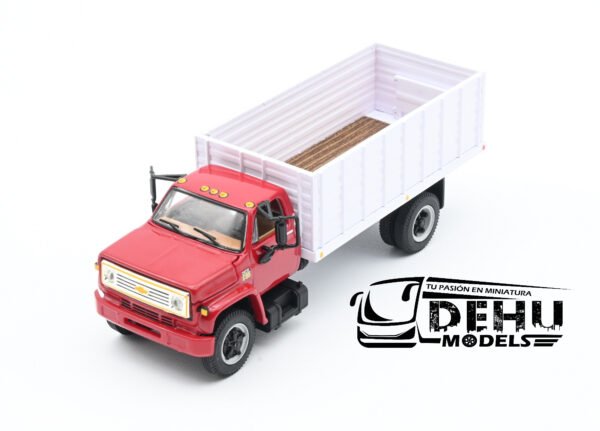 Camión a Escala 1/64 Chevrolet Chevy C65 Con Caja de Granos de Volteo de un eje Rojo - Blanco, 60-0913 DCP By First Gear - Imagen 11