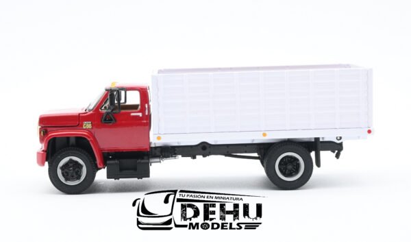 Camión a Escala 1/64 Chevrolet Chevy C65 Con Caja de Granos de Volteo de un eje Rojo - Blanco, 60-0913 DCP By First Gear - Imagen 9