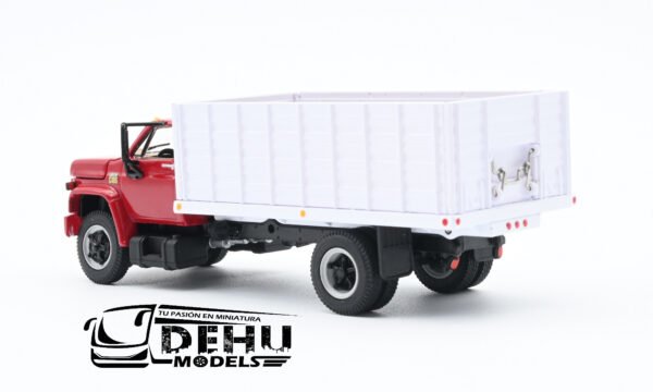 Camión a Escala 1/64 Chevrolet Chevy C65 Con Caja de Granos de Volteo de un eje Rojo - Blanco, 60-0913 DCP By First Gear - Imagen 8