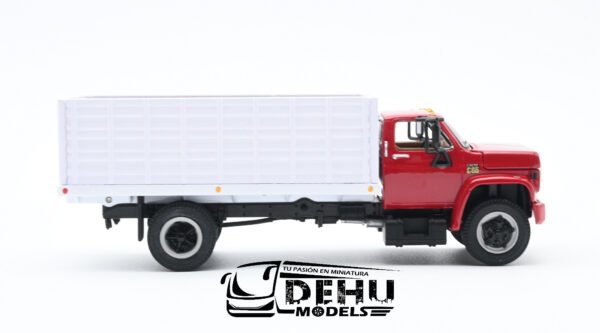 Camión a Escala 1/64 Chevrolet Chevy C65 Con Caja de Granos de Volteo de un eje Rojo - Blanco, 60-0913 DCP By First Gear - Imagen 4