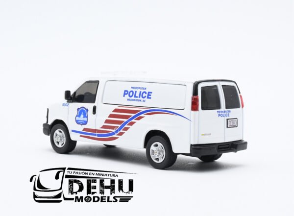 Camioneta a Escala 1/64 Chevrolet Van Express Metropolitan Police Department of the District of Columbia, CBP-041 596 Model - Imagen 6