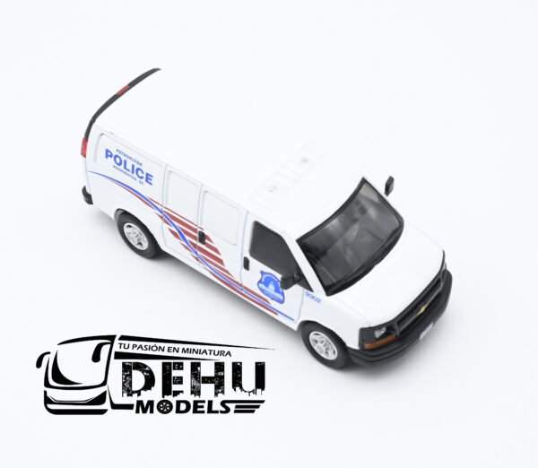 Camioneta a Escala 1/64 Chevrolet Van Express Metropolitan Police Department of the District of Columbia, CBP-041 596 Model - Imagen 2