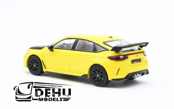 Auto a Escala 1/64 Honda Civic Type-R FL5 Amarillo - Negro, PR64-0062 Pop Race - Imagen 8