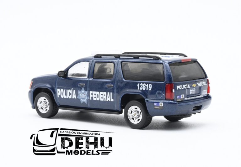 SPFMDH03 Chevrolet Suburban Policía Federal Azul - Blanco (4)