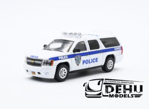 Camioneta a Escala 1/64 Chevrolet Suburban NY NJ Port Authority Police Blanco - Azul, CBP-037 596 Model