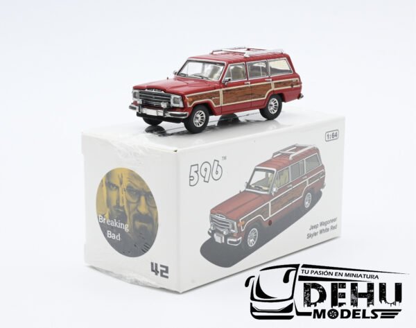 Camioneta a Escala 1/64 Jeep Wagoneer Breaking Bad Skyler White Rojo - Café, CBP-042 596 Model - Imagen 11