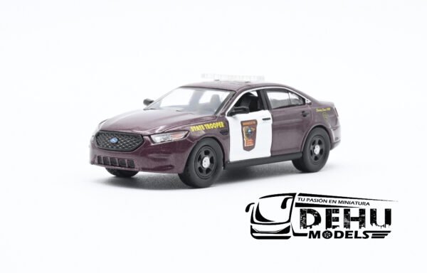 Auto a Escala 1/64 Ford Police Interceptor Sedan Minnesota State Patrol Marrón - Blanco, CBP-049 596 Model - Imagen 8