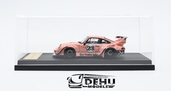 Auto a Escala 1/64 Porsche 993 RWB Rauh-Welt Begriff Aleron Corto Pink Pig Rosa - Rojo, STRPS933ABBP Star Model - Imagen 11
