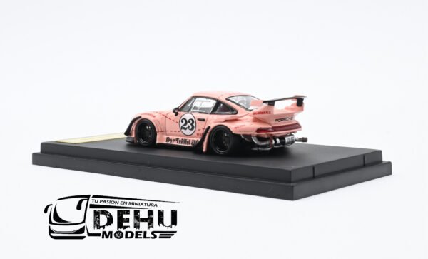 Auto a Escala 1/64 Porsche 993 RWB Rauh-Welt Begriff Aleron Corto Pink Pig Rosa - Rojo, STRPS933ABBP Star Model - Imagen 6