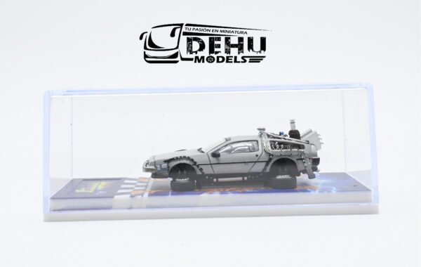 Auto a Escala 1/64 DMC Delorean Motor Company Volver al Futuro ll (Back to the Future ll) Flotante Gris, DMCBTTFFLllMJ MJ Model - Imagen 11