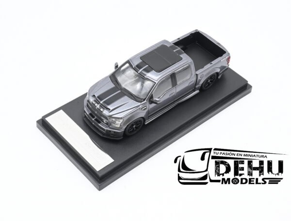 Camioneta a Escala 1/64 Ford F-150 Shelby Gris - Negro, FF150SGNFM Funny Model - Imagen 13