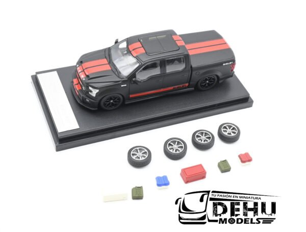 Camioneta a Escala 1/64 Ford F-150 Shelby Negro - Rojo, FF150SNRFM Funny Model - Imagen 8