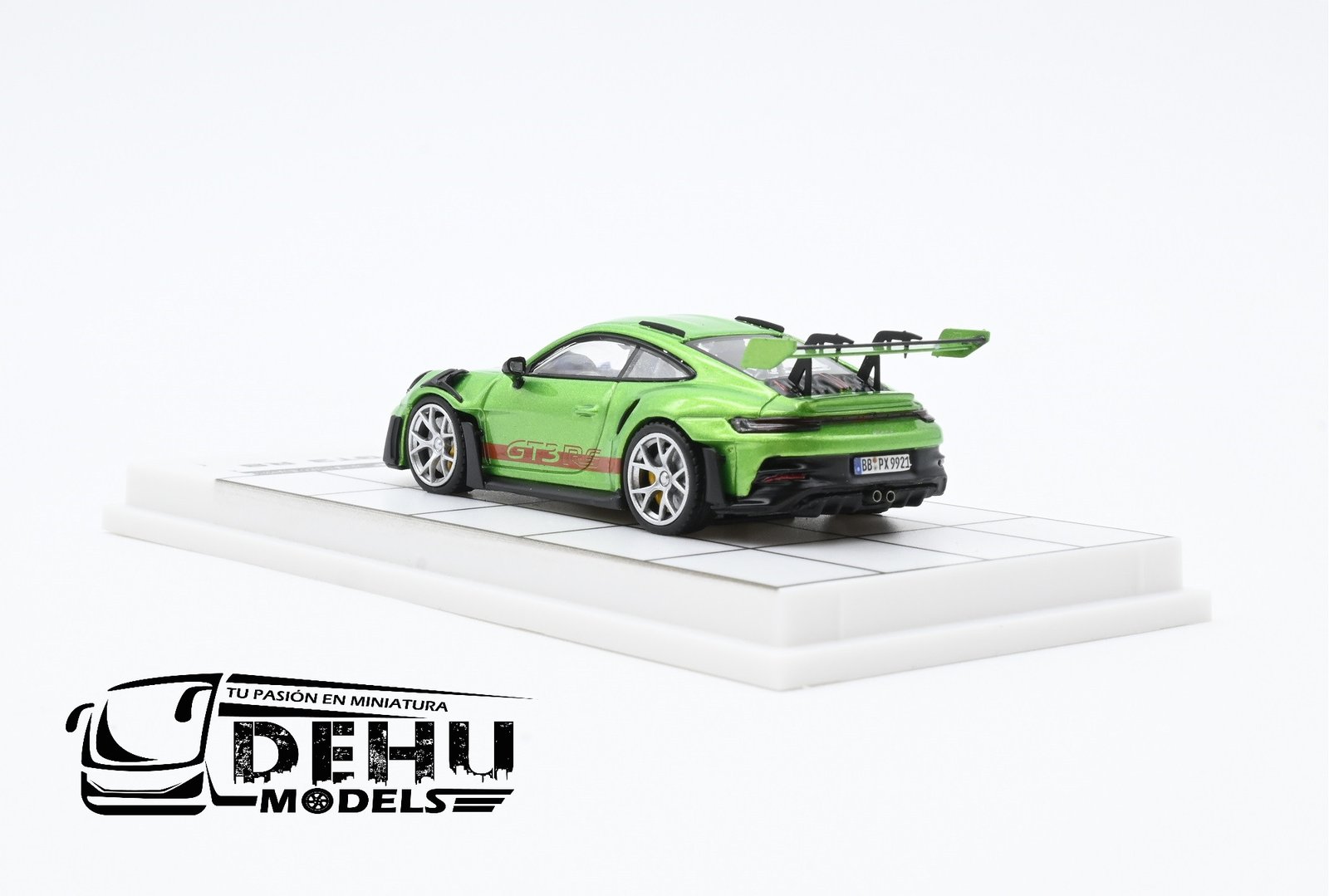 Auto a Escala 1/64 Porsche 911 GT3 RS Verde - Rojo, P911GRVRMJ MJ Model - Imagen 6
