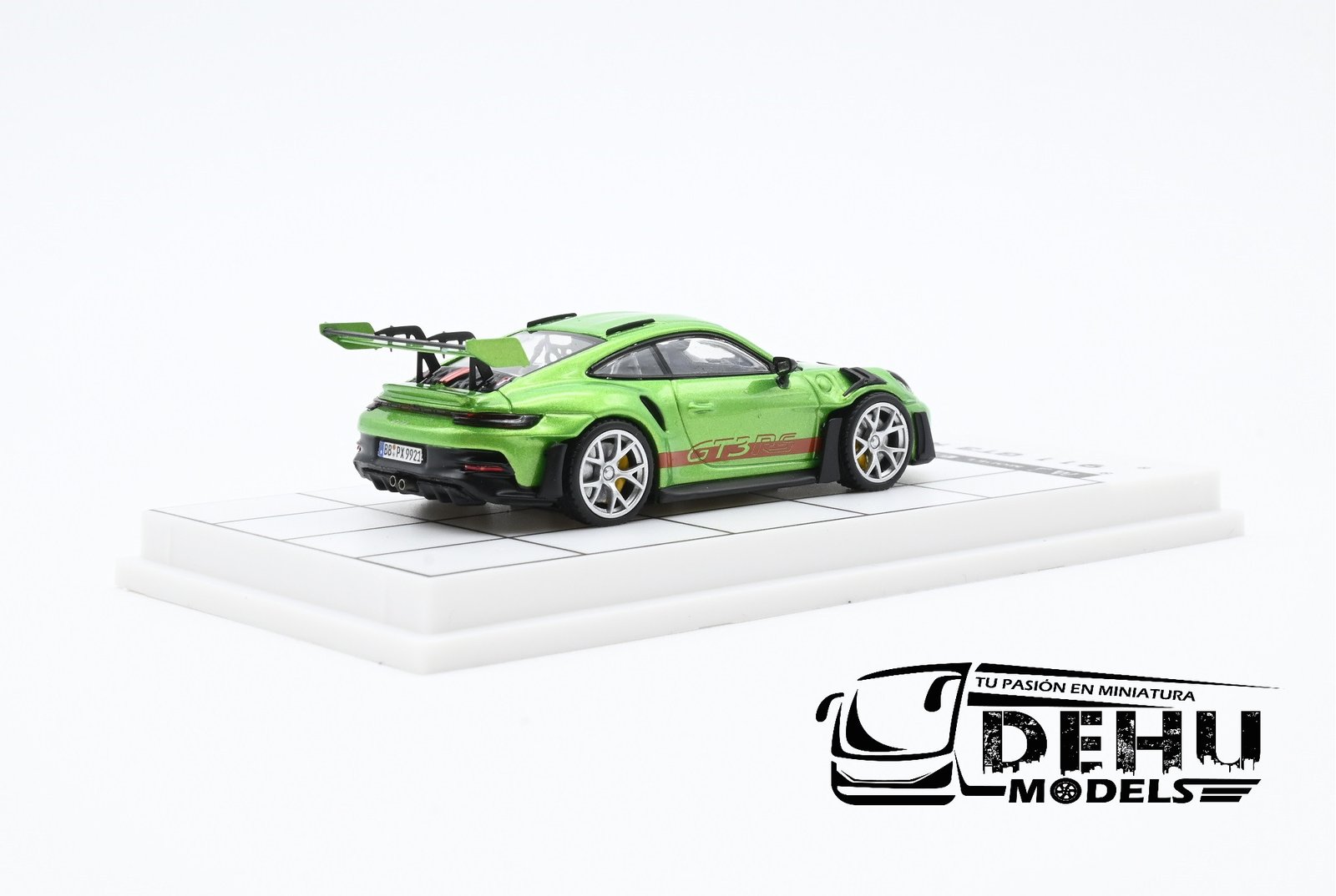 Auto a Escala 1/64 Porsche 911 GT3 RS Verde - Rojo, P911GRVRMJ MJ Model - Imagen 5