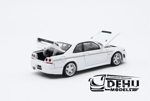 Auto a Escala 1/64 Nissan GTR NISMO 400R Blanco, PR64-0052 Pop Race - Imagen 6