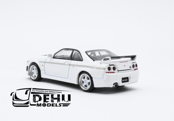 Auto a Escala 1/64 Nissan GTR NISMO 400R Blanco, PR64-0052 Pop Race - Imagen 8