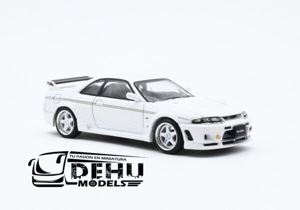 Auto a Escala 1/64 Nissan GTR NISMO 400R Blanco, PR64-0052 Pop Race - Imagen 3
