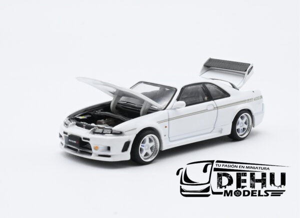 Auto a Escala 1/64 Nissan GTR NISMO 400R Blanco, PR64-0052 Pop Race - Imagen 7