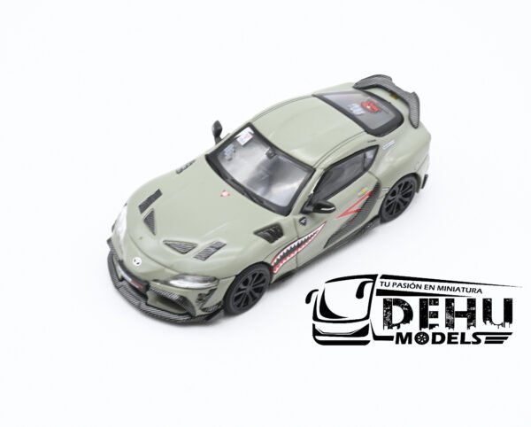 Auto a Escala 1/64 Toyota Supra Darwing Pro 66G NWB Verde, PR64-0076 Pop Race - Imagen 9