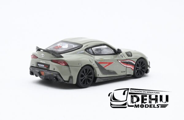 Auto a Escala 1/64 Toyota Supra Darwing Pro 66G NWB Verde, PR64-0076 Pop Race - Imagen 5