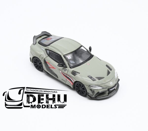 Auto a Escala 1/64 Toyota Supra Darwing Pro 66G NWB Verde, PR64-0076 Pop Race - Imagen 2