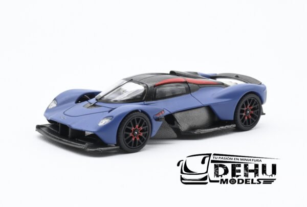 Auto a Escala 1/64 Aston Martin Valkyrie Azul - Negro, PR64-0096 Pop Race - Imagen 10
