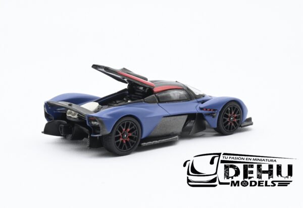 Auto a Escala 1/64 Aston Martin Valkyrie Azul - Negro, PR64-0096 Pop Race - Imagen 7