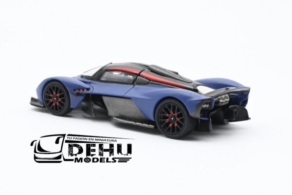 Auto a Escala 1/64 Aston Martin Valkyrie Azul - Negro, PR64-0096 Pop Race - Imagen 8