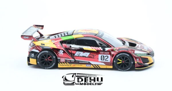 Auto a Escala 1/64 Honda NSX EVA RT Production Model-02 NSX GT3 Rojo, PR64-0108 Pop Race - Imagen 4