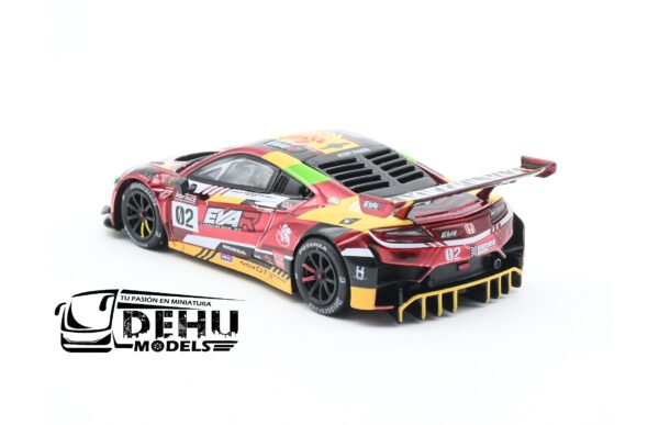 Auto a Escala 1/64 Honda NSX EVA RT Production Model-02 NSX GT3 Rojo, PR64-0108 Pop Race - Imagen 8