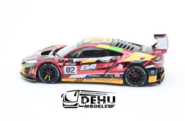 Auto a Escala 1/64 Honda NSX EVA RT Production Model-02 NSX GT3 Rojo, PR64-0108 Pop Race - Imagen 9
