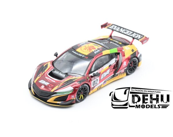 Auto a Escala 1/64 Honda NSX EVA RT Production Model-02 NSX GT3 Rojo, PR64-0108 Pop Race - Imagen 11
