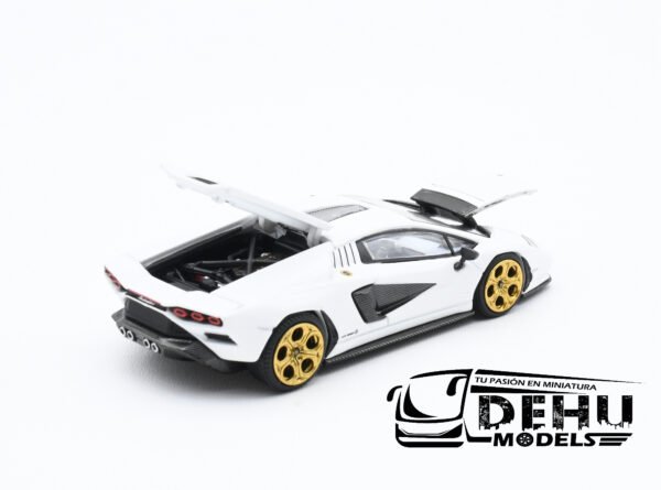 Auto a Escala 1/64 Lamborghini Countach LPI 800-4 Blanco, PR64-0117 Pop Race - Imagen 7