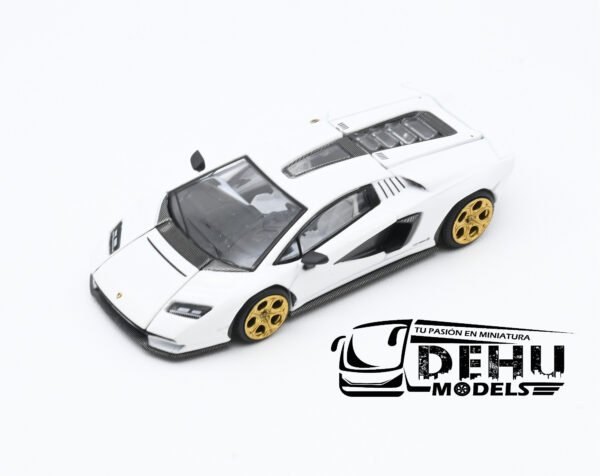 Auto a Escala 1/64 Lamborghini Countach LPI 800-4 Blanco, PR64-0117 Pop Race - Imagen 11