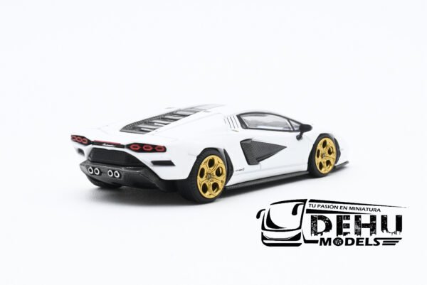 Auto a Escala 1/64 Lamborghini Countach LPI 800-4 Blanco, PR64-0117 Pop Race - Imagen 5