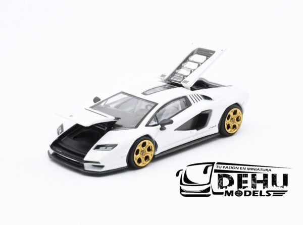 Auto a Escala 1/64 Lamborghini Countach LPI 800-4 Blanco, PR64-0117 Pop Race - Imagen 6