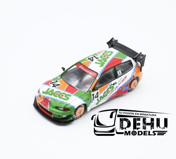 Auto a Escala 1/64 Pandem Civic EG6 Metallic JACCS Naranja - Verde - Rojo, PR64-0128 Pop Race - Imagen 11