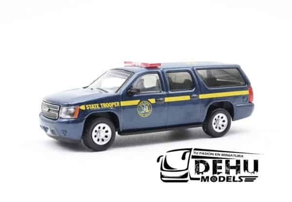 Camioneta a Escala 1/64 Chevrolet Suburban New York State Police Azul - Amarillo, CBP-053 596 Model - Imagen 8