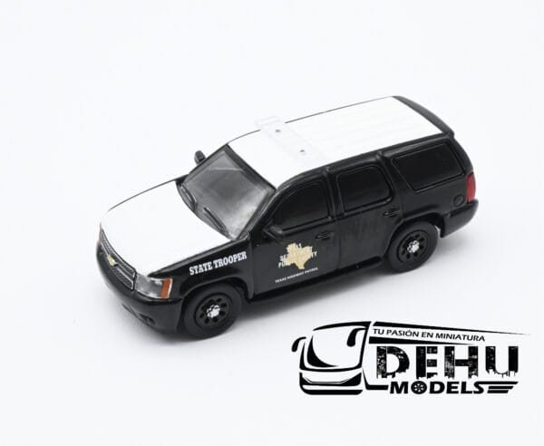 Camioneta a Escala 1/64 Chevrolet Tahoe Texas DPS Highway Patrol Negro - Blanco, CBP-054 596 Model - Imagen 9