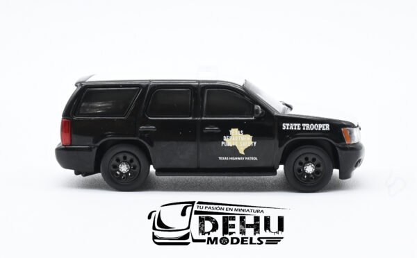 Camioneta a Escala 1/64 Chevrolet Tahoe Texas DPS Highway Patrol Negro - Blanco, CBP-054 596 Model - Imagen 4