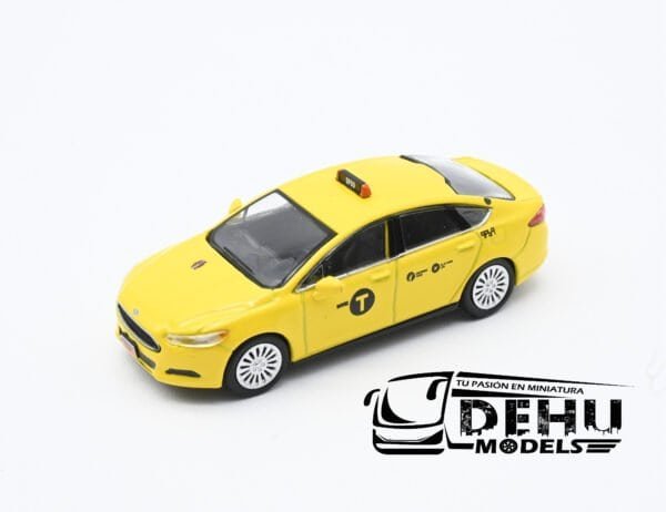 Auto a Escala 1/64 Ford Fusion New York City Taxy Amarillo, CBP-055 596 Model - Imagen 9