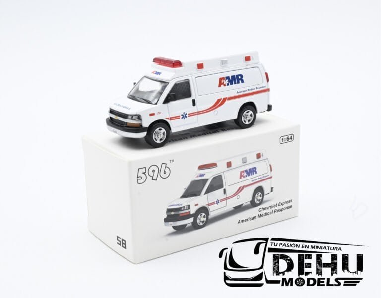 CBP-058 Chevrolet Express American Medical Response, Blanco - Rojo - Azul (10)